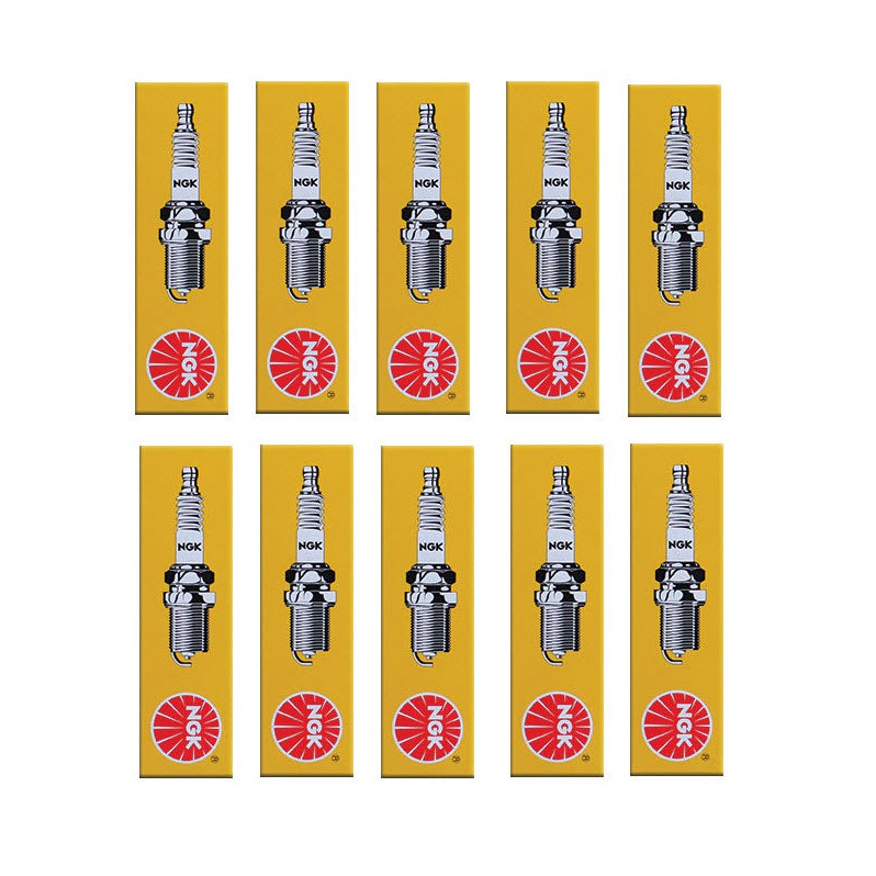 Load image into Gallery viewer, Set of 10 NGK Standard Spark Plugs for Yamaha YZ85V 2006 Engine 85cc