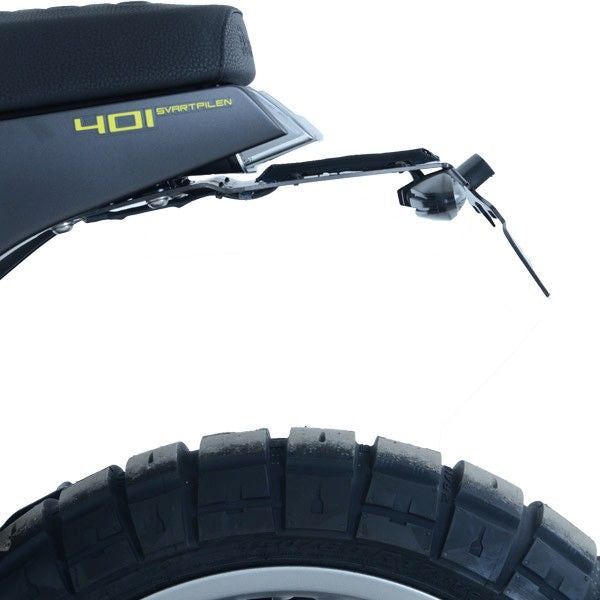 Load image into Gallery viewer, R&G Racing Black Tail Tidy License Plate Holder For 2018-2019 Husqvarna SVARTPILEN 401