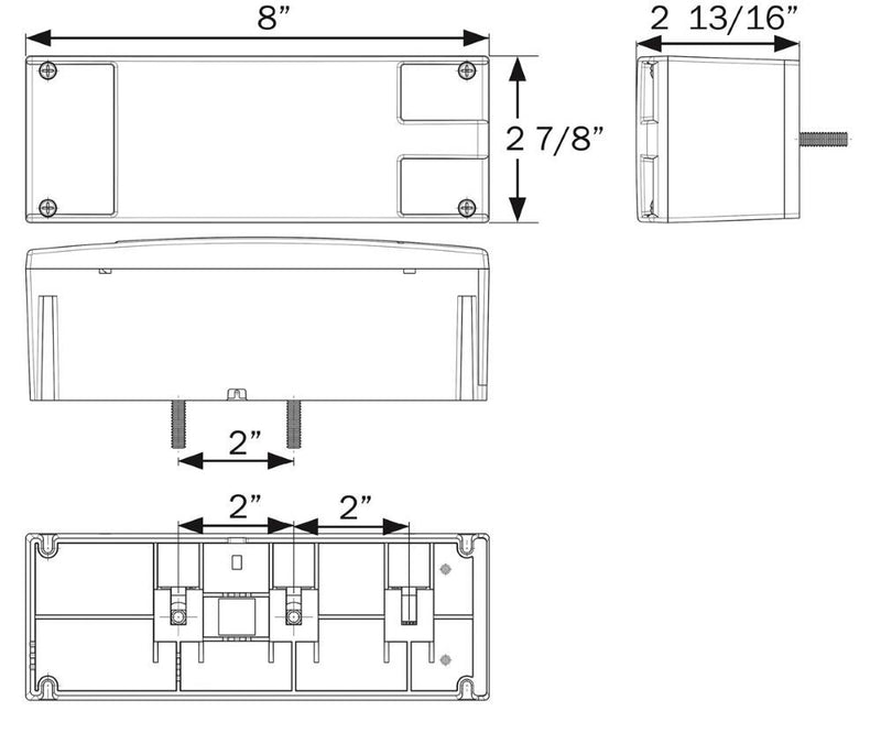 Load image into Gallery viewer, LED low profile combination tail light, passenger (right) side, Red