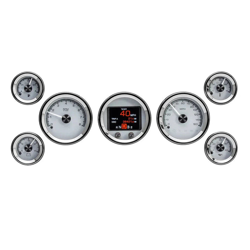 Load image into Gallery viewer, Dakota Digital 7-Piece Round HDX Analog Universal Gauge kit HDX-2070