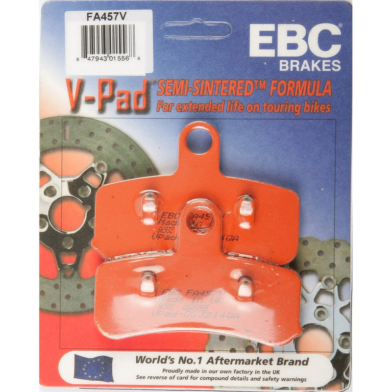 Load image into Gallery viewer, EBC 1 Pair V-Pad Semi-Sintered Touring Brake Pads MPN FA457V