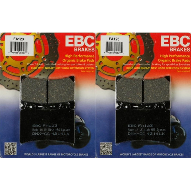 Load image into Gallery viewer, EBC Brake Pad Front Kit FA123 for Yamaha Royal Star Boulevard 1300 1999-2001