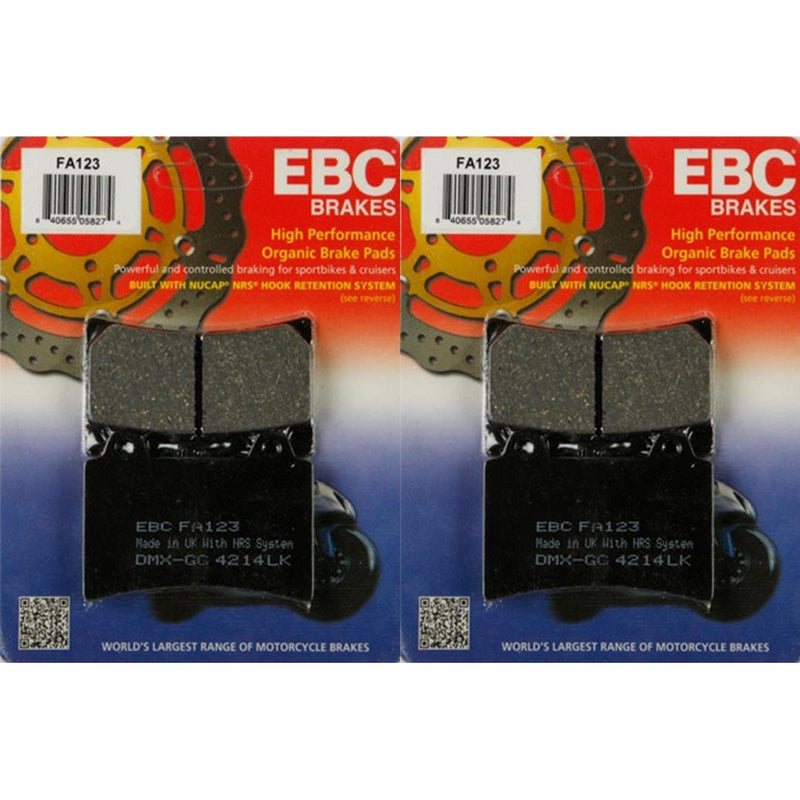 Load image into Gallery viewer, EBC Brake Pad Front Kit FA123 for Yamaha Royal Star Boulevard 1300 1999-2001