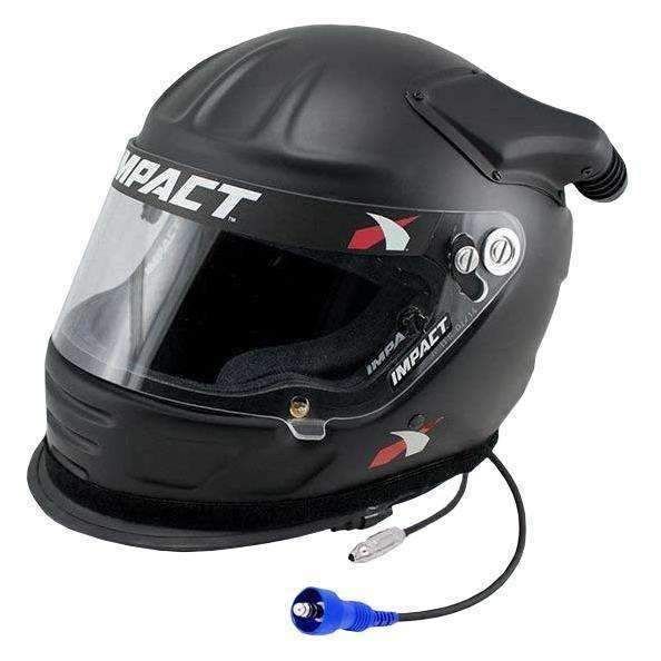 Load image into Gallery viewer, Impact RACE Offset Air Draft OS20 Helmet With OFFROAD Wired Helmet Kit