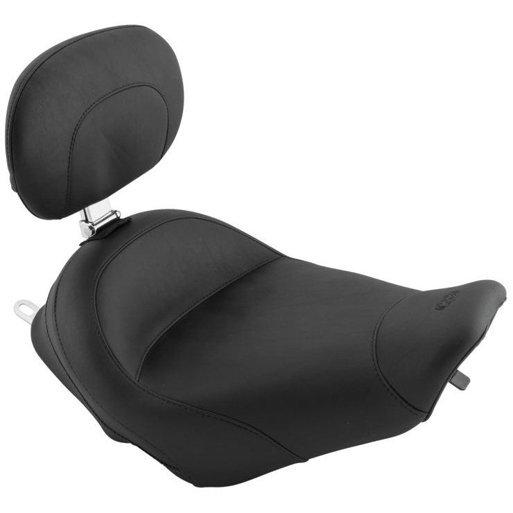 Load image into Gallery viewer, Harley FLHR Road King 1997-2007 Wide Touring Solo Seat With Backrest by Mustang