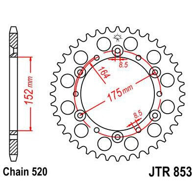 Load image into Gallery viewer, Front & Rear Sprocket Kit for YAMAHA YZ250 D 92 JT Sprockets