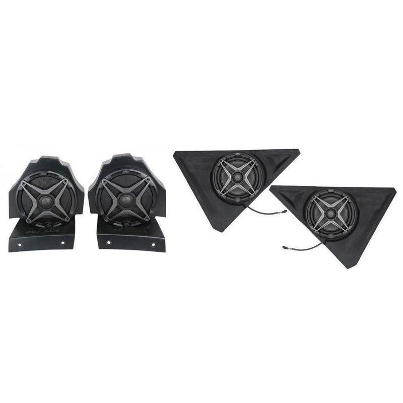 Load image into Gallery viewer, SSV Works Behind Seat 6.5" Speaker Pods With Front 8" Speaker Pods For Polaris Slingshot 15-21