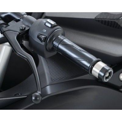 Load image into Gallery viewer, R&G Racing Black Bar End Sliders For 2022-2024 Yamaha TMAX 560