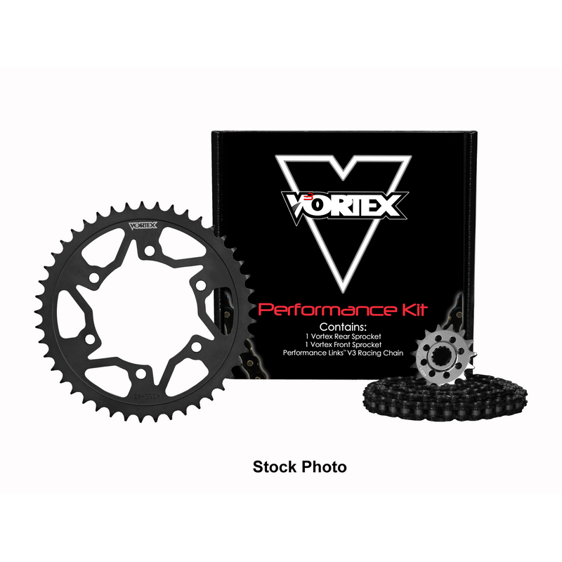 Load image into Gallery viewer, Vortex Black WSS 520SX3-120 Chain and Sprocket Kit 16-46 Tooth - CK6440