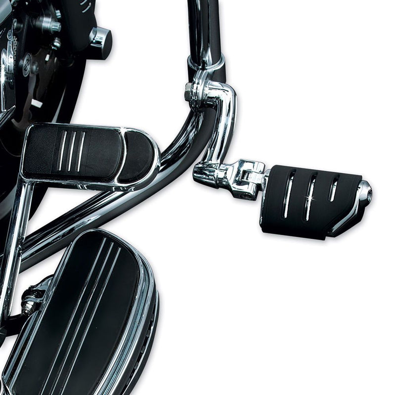 Load image into Gallery viewer, Kuryakyn Chrome Longhorn Offset Highway Trident Pegs 1-1/4" Guard Harley Honda