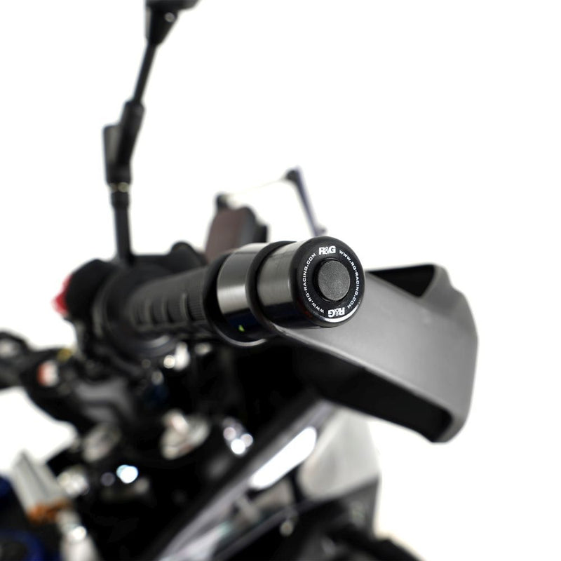 Load image into Gallery viewer, R&G Racing Black Bar End Sliders For 2021-2022 Yamaha Tenere 700 XTZ07 Rally
