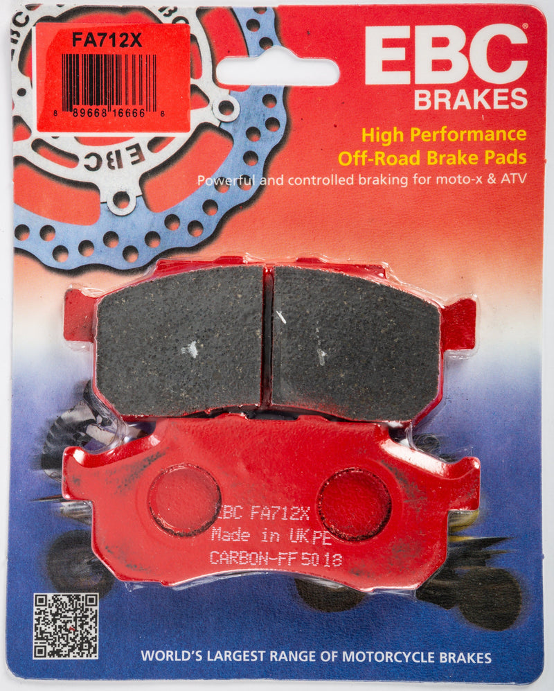 Load image into Gallery viewer, EBC 1 Pair Performance X-Series Carbon Brake Pads MPN FA712X