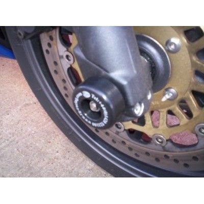Load image into Gallery viewer, R&G Racing Black Fork Protectors For 1999-2004 Triumph Sprint ST FP0062BK