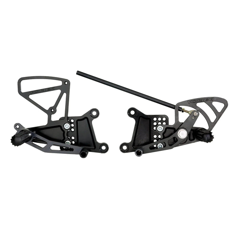 Load image into Gallery viewer, Vortex Racing Adjustable Rear Set Black - RS602K