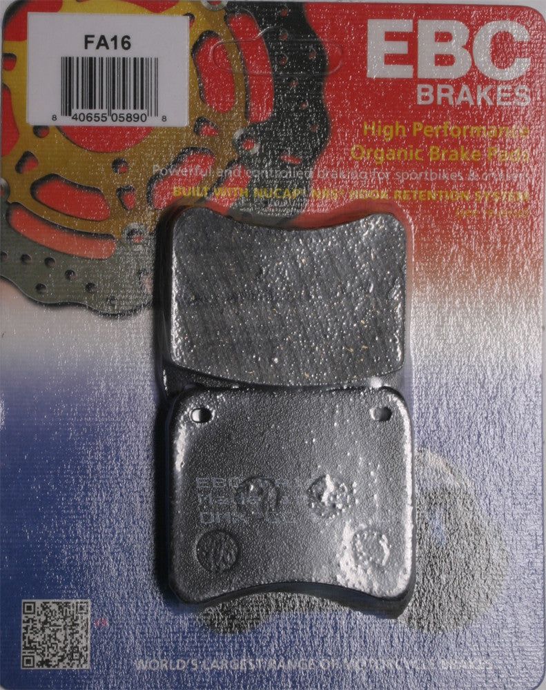 Load image into Gallery viewer, EBC 1 Pair FA Series Organic Replacement Brake Pads MPN FA16