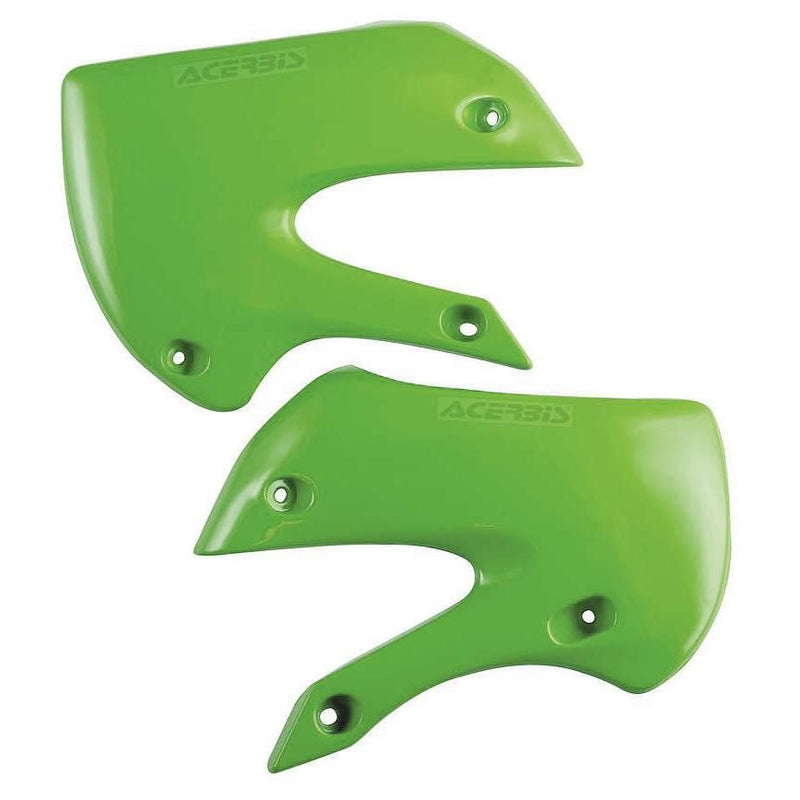 Load image into Gallery viewer, Acerbis Green Radiator Shrouds for Kawasaki - 2043770006
