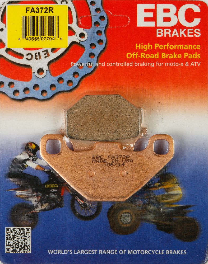 Load image into Gallery viewer, EBC 1 Pair Sintered R Series Heavy-Duty Brake Pads MPN FA372R