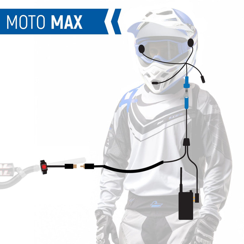 Load image into Gallery viewer, Rugged Radios MOTO MAX Complete Motorcycle Communication Kit with Heavy-Duty OFFROAD Cables