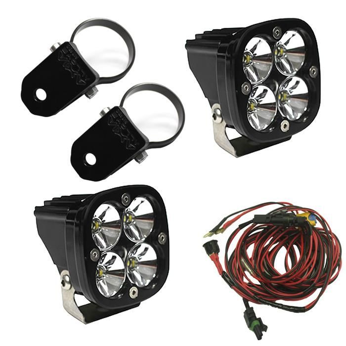 Load image into Gallery viewer, Baja Designs A-Pillar Light Mount Kit Pair 2inch Mount Squadron Pro Series Driving/Combo Pattern Clear Lens Universal 497102