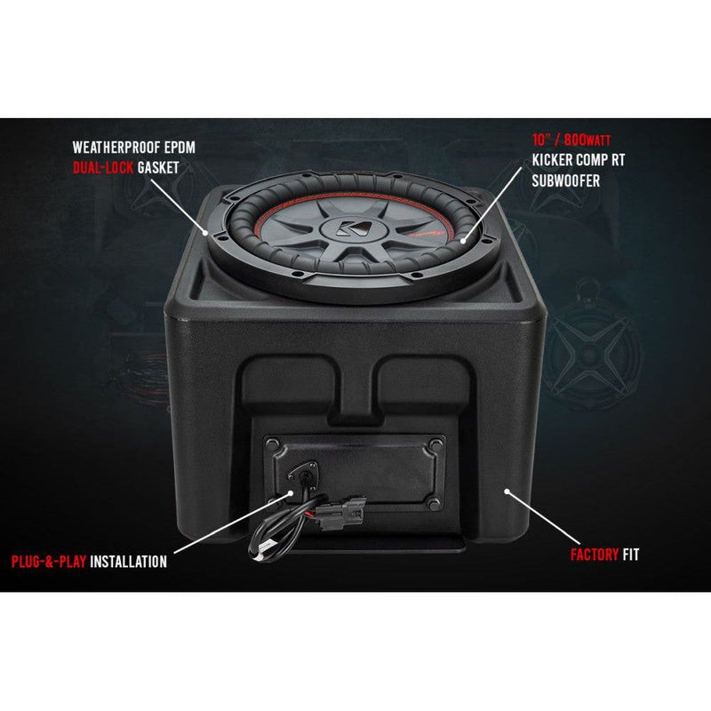 Load image into Gallery viewer, SSV Works Unloaded 10" Subwoofer And 6.5" Pods W/ Cage Mounted 6.5" SSV Speakers For Polaris RGR XP 1000 18-22