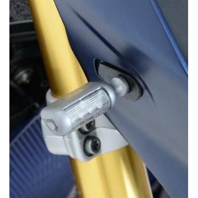 Load image into Gallery viewer, R&G Racing Black Front Indicator Adapter Kit FAP0006BK