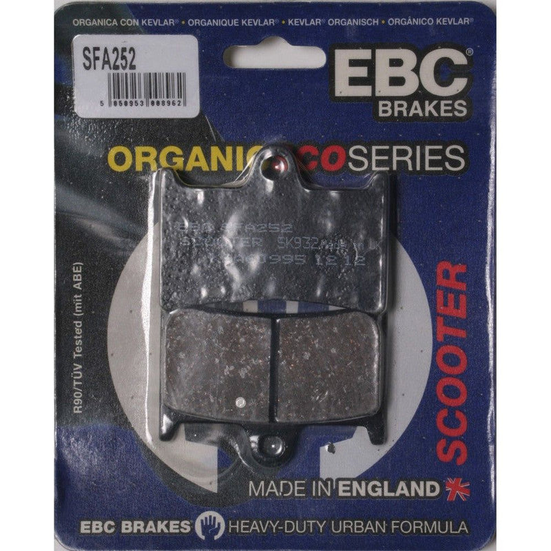 Load image into Gallery viewer, EBC 1 Pair Premium SFA Organic OE Replacement Brake Pads MPN SFA252