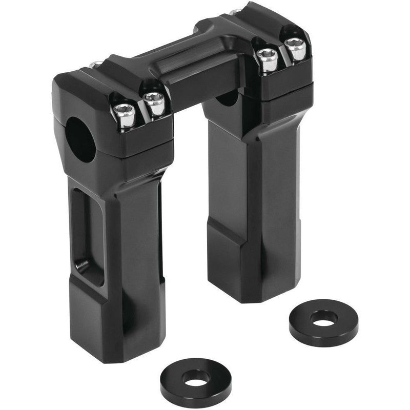 Load image into Gallery viewer, Kuryakyn 5in Black Handlebar Risers 6132