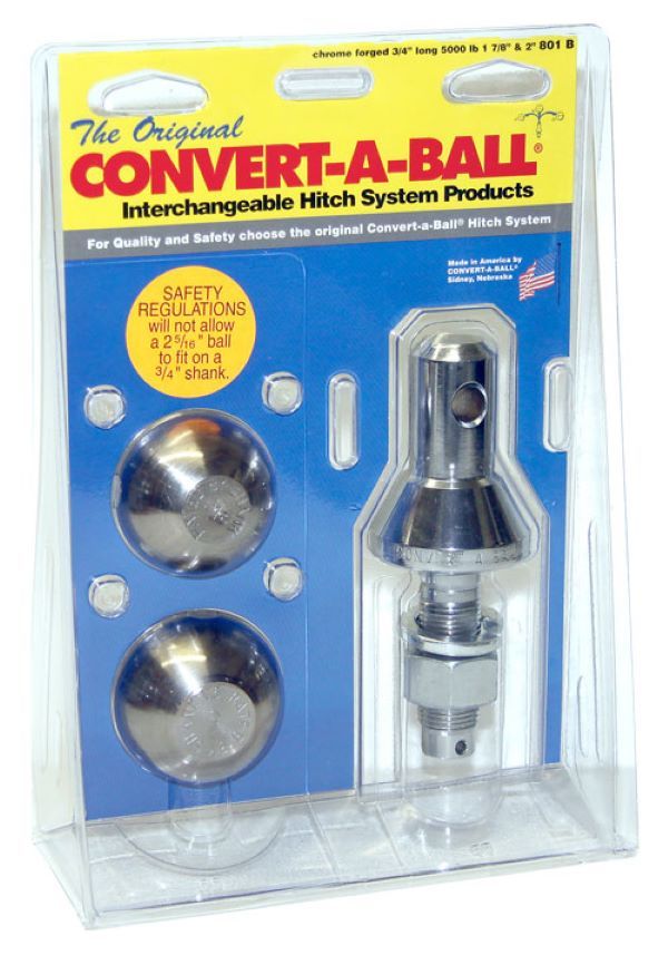 Load image into Gallery viewer, Convert-A-Ball Stainless Steel Long Shank 2-Ball Set - 1 7/8 and 2 inch Balls