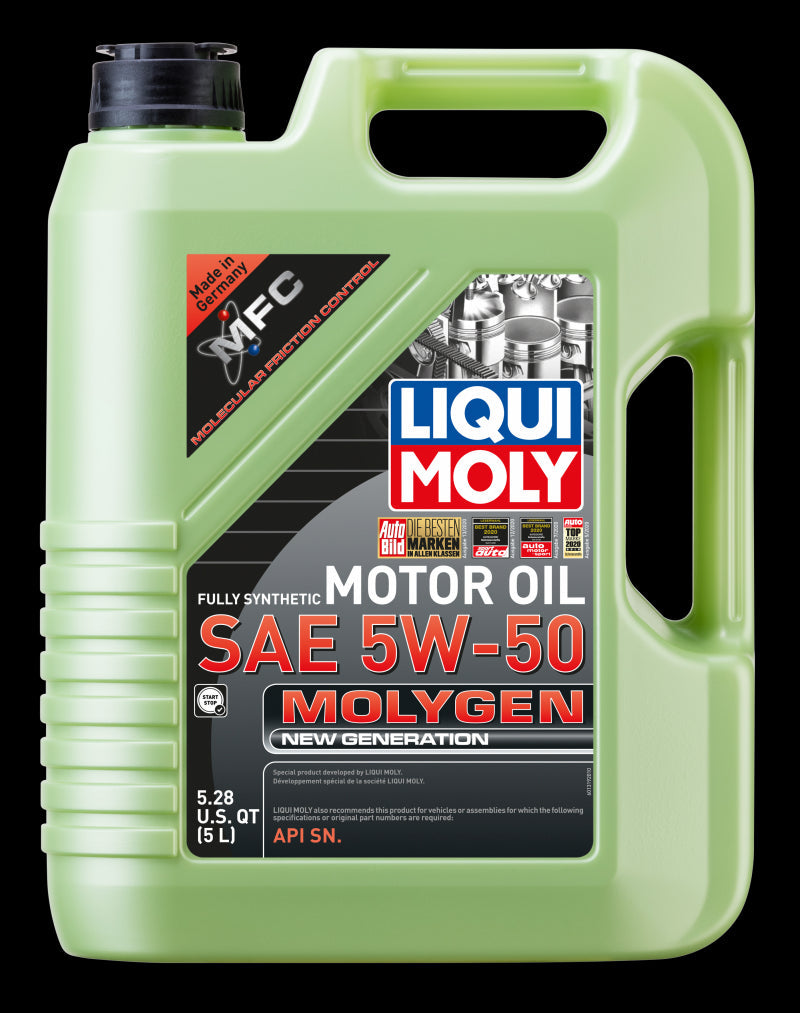 Load image into Gallery viewer, Liqui Moly 5L Molygen New Generation SAE 5W50 Motor Oil 20310