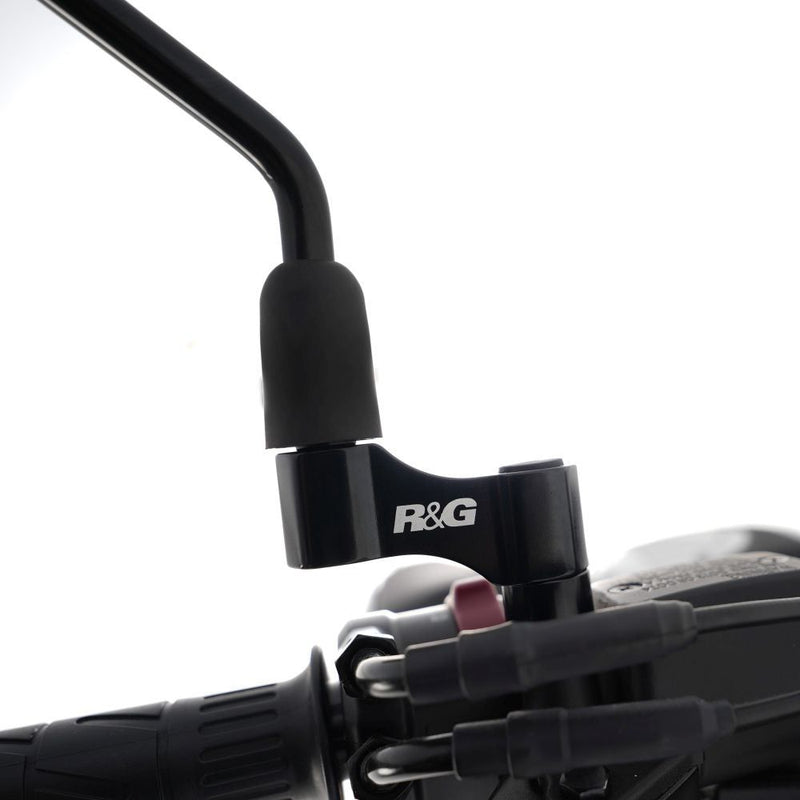 Load image into Gallery viewer, R&G Racing Black Mirror Widener Arms MW0002BK