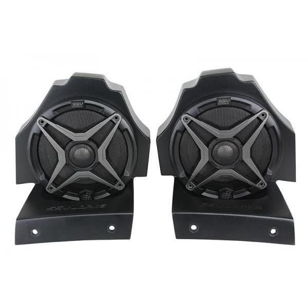 Load image into Gallery viewer, SSV Works Behind Seat 6.5" Speaker Pods With Front 8" Speaker Pods For Polaris Slingshot 15-21