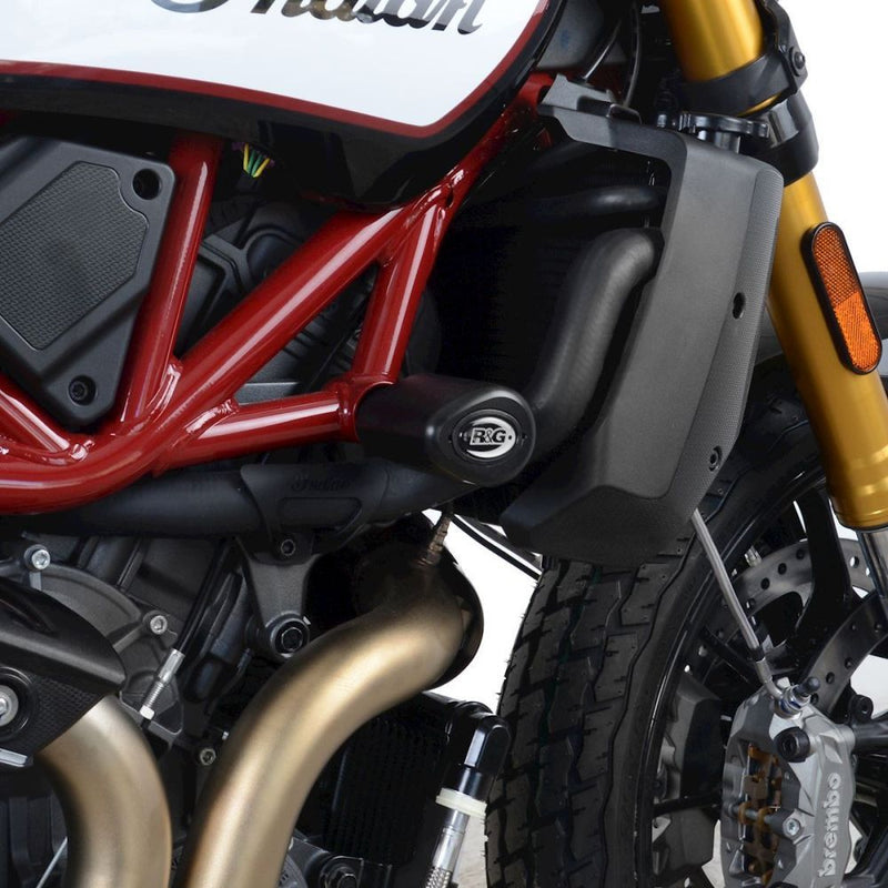 Load image into Gallery viewer, R&G Racing Black Aero Style Crash Protection Bobbins For 2019-2024 Indian Motorcycles FTR1200