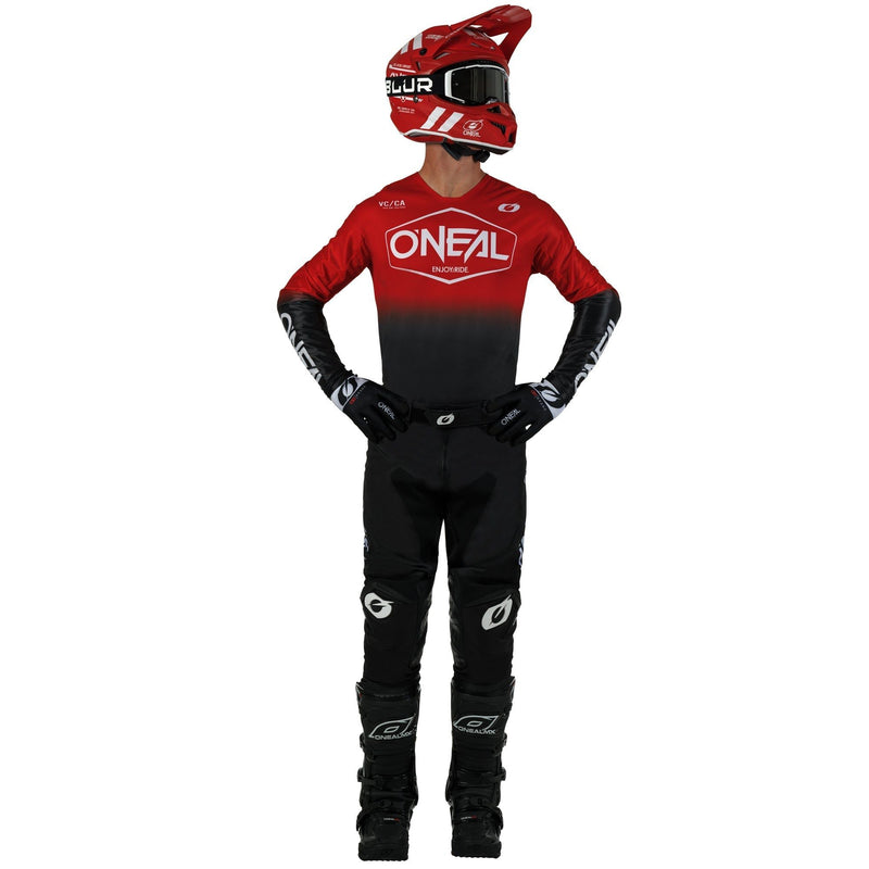 Load image into Gallery viewer, Motocross Jersey 242 O'Neal Mayhem Hexx Black / Red Motocross Jersey