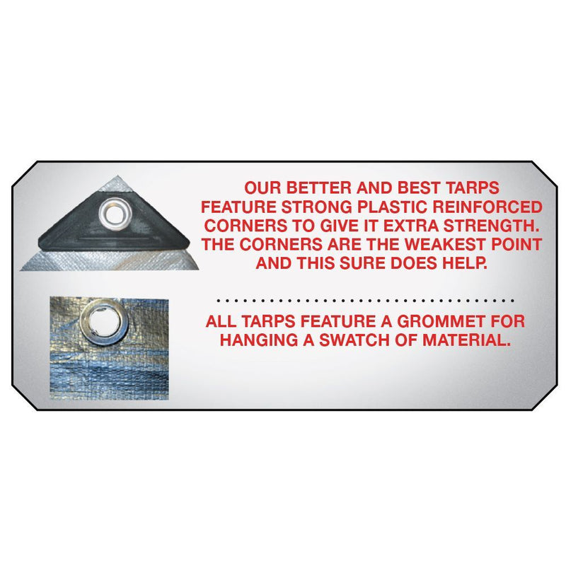 Load image into Gallery viewer, 16 ft. X 20 ft. Heavy Duty Silver Tarp