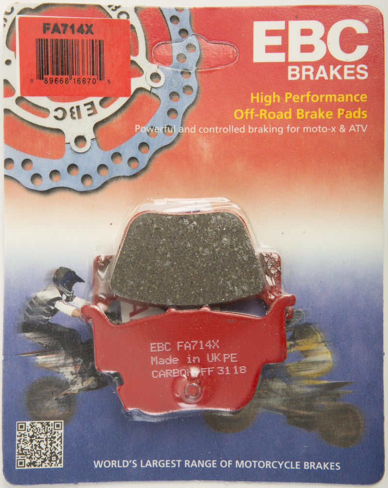 Load image into Gallery viewer, EBC 1 Pair Performance X-Series Carbon Brake Pads MPN FA714X