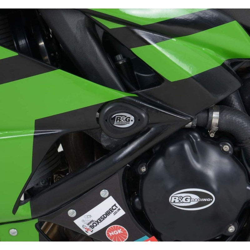 Load image into Gallery viewer, R&G Racing Black Aero Style Crash Protection Bobbins For 2009-2012 Kawasaki Ninja ZX6R ZX600R