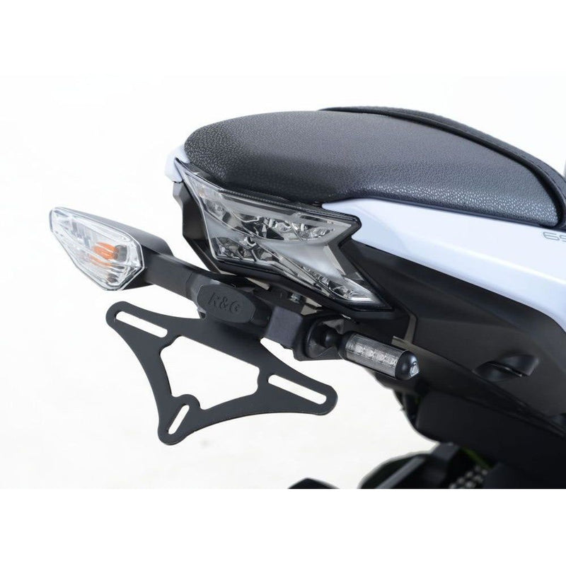 Load image into Gallery viewer, R&G Racing Black Tail Tidy License Plate Holder For 2017-2024 Kawasaki Ninja 650 EX650