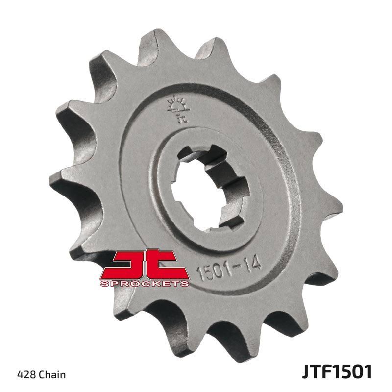 Load image into Gallery viewer, JT Sprockets Front Steel Countershaft Sprocket 14 Tooth 14T 428 Chain