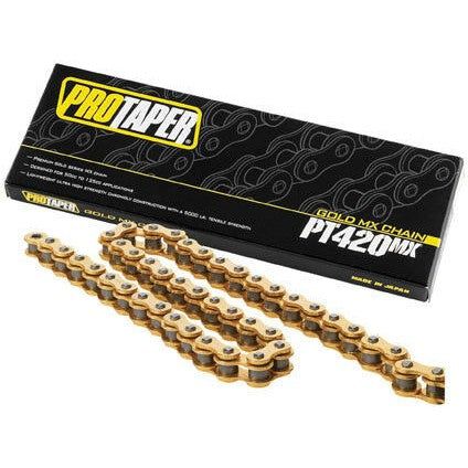 Load image into Gallery viewer, ProTaper Motorcycle & ATV Gold Chain 420 Pitch 134 Links 023101