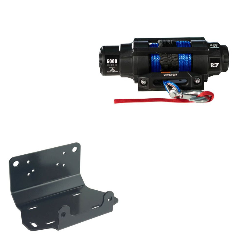 Load image into Gallery viewer, Viper 6000lbs V3 Winch Blue Rope With Mount For Yamaha Grizzly 700 2016-2020