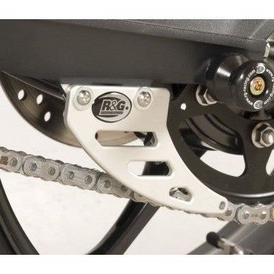 Load image into Gallery viewer, R&G Racing Silver Toe Chain Guards For 2013-2016 Triumph Daytona 675 ABS