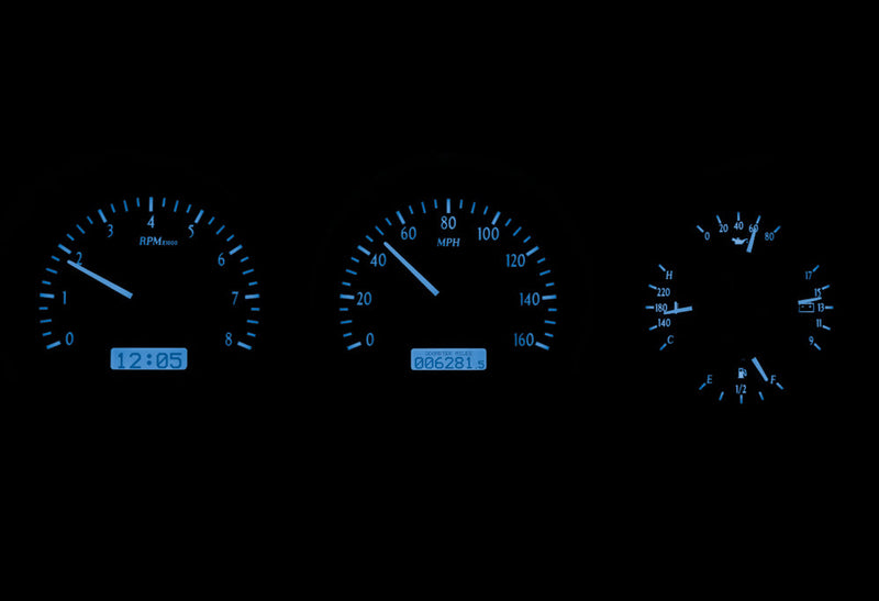 Load image into Gallery viewer, Dakota Digital 1981-1993 Dodge Full-size Truck/Ramchargers VHX Silver Blue Display Gauge Kit VHX-81D-PU-S-B