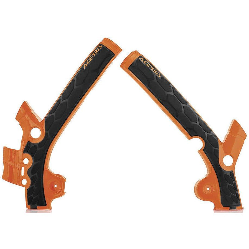 Load image into Gallery viewer, Acerbis 16 Orange/Black X-Grip Frame Guard - 2449525225