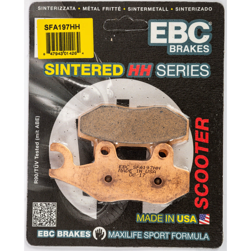 Load image into Gallery viewer, EBC 1 Pair SFA HH Series Scooter Sintered Brake Pads MPN SFA197HH