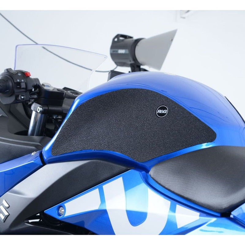 Load image into Gallery viewer, R&G Racing Black Tank Traction Grips For 2017-2020 Suzuki GSX250R EZRG727BL