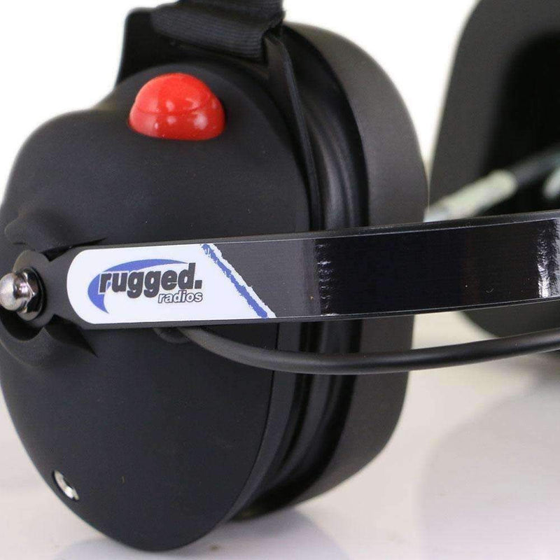 Load image into Gallery viewer, Rugged Radios H43 Rubberized Behind the Head (BTH) 2-Way Radio Headset H43-BLK-K