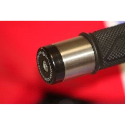 Load image into Gallery viewer, R&G Racing Black Bar End Sliders For 2008-2013 Aprilia Mana 850