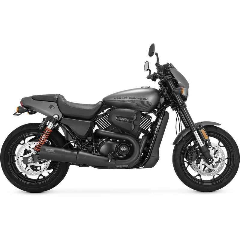 Load image into Gallery viewer, Vance & Hines 47943 Black Hi Output 4" Slip-Ons Mufflers for 15-19 Harley Street 750