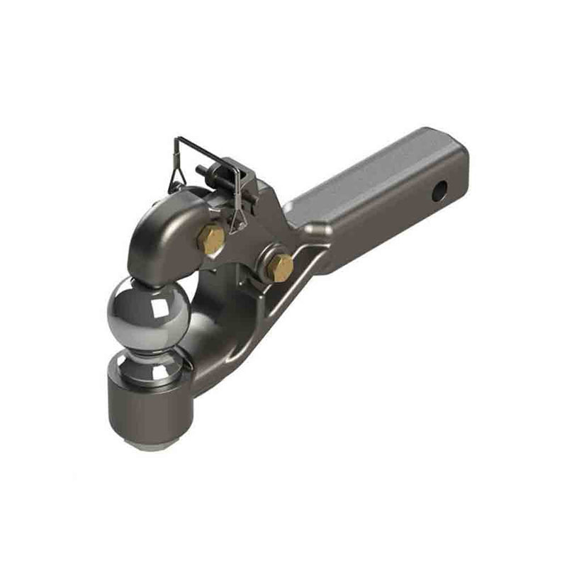Load image into Gallery viewer, Wallace Forge Combination Pintle Hook with 2-5/16 Inch Ball - 16,000 lbs. Capacity - Fits 2 inch Receiver Hitch