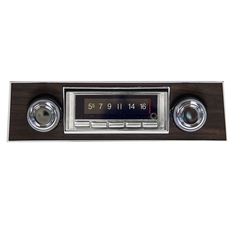 Load image into Gallery viewer, Custom Autosound 1967 Firebird 740 Premium Bluetooth Classic Car Stereo With Walnut Bezel